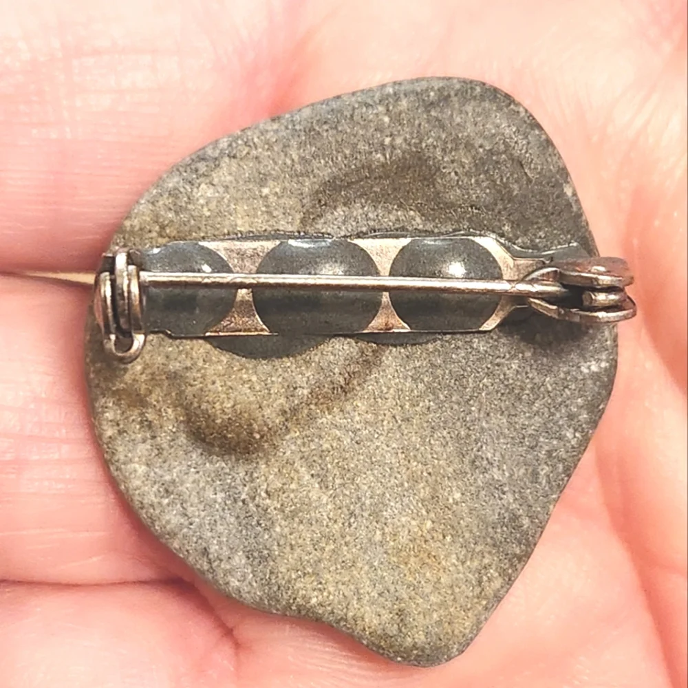 Anthropologie Christmas Candle Stone Brooch